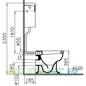 Унитаз Vitra Efes 6233B003-0075 картинка 4